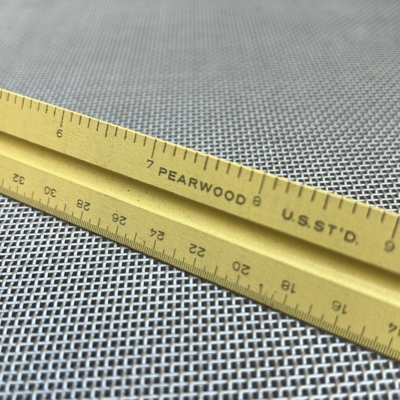 Charvoz Engineer Scale 30-1214 wood triangular Ruler Drafting - Picture 4 of 6